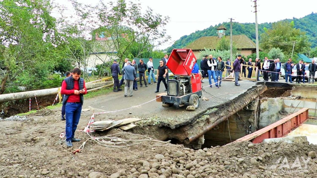 Astarada yeni avtomobil körpüsü inşa olunub - FOTOLAR